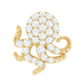 Moissanite Octopus Earring for Cartilage Piercing