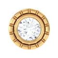 Round Diamond Nose Pin in Bezel Setting
