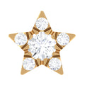 Genuine Diamond Star Nose Pin with Certificate