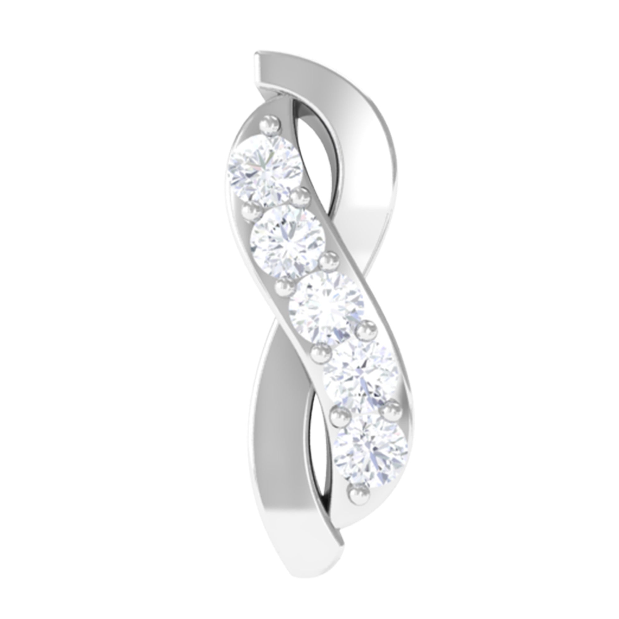 Real Diamond Infinity Tragus Earring for Women