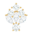 Real Diamond Designer Earring for Cartilage Piercing