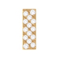 Genuine Diamond Bar Earring for Cartilage Piercing