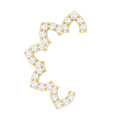 Certified Moissanite Designer Earring for Cartilage Piercing