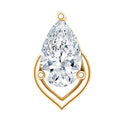 3X5MM Pear Shape Moissanite Solitaire Cartilage Earring