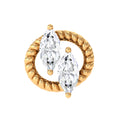Marquise Diamond Twisted Rope Cartilage Earring
