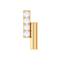 Minimalist Diamond Bar Tragus Earring