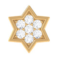 Round Moissanite Star Earring for Cartilage Piercing