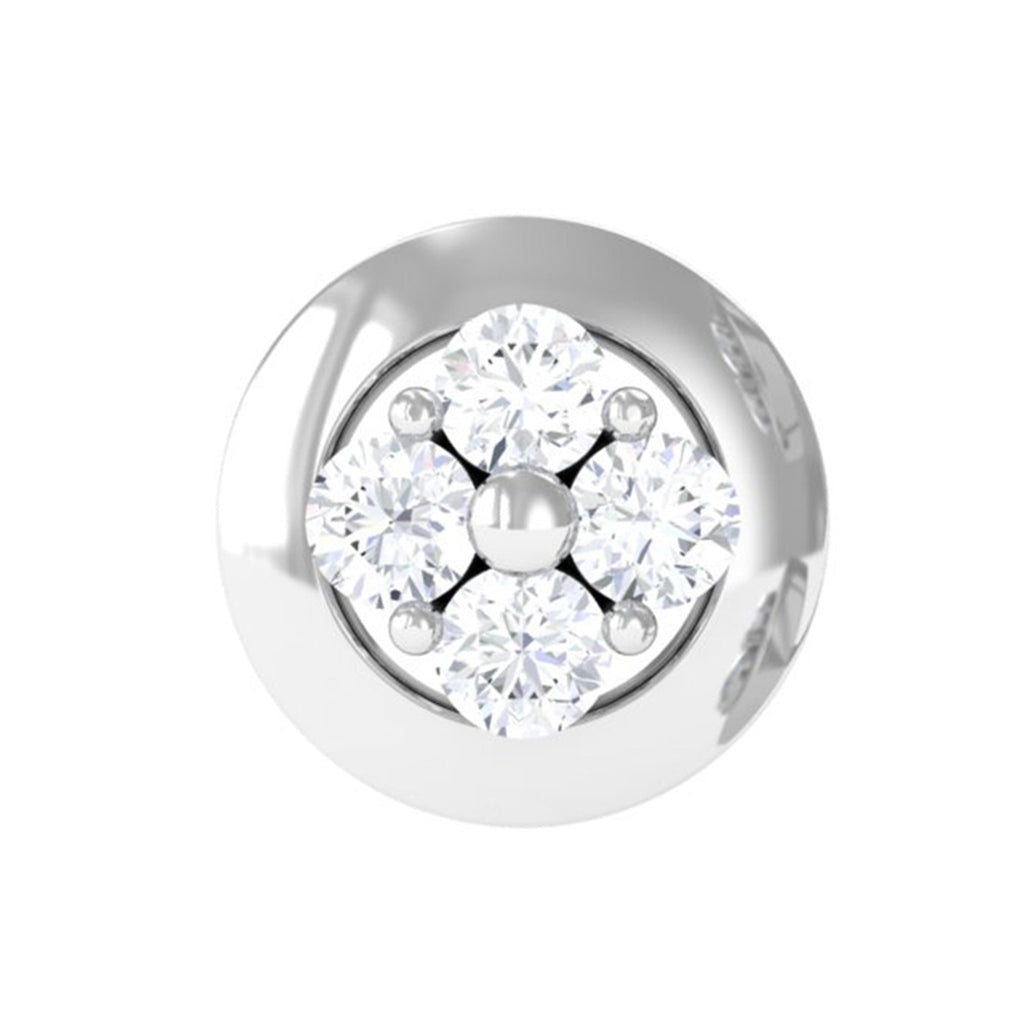 Moissanite Cluster Earring for Second Hole Piercing