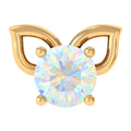 Round Ethiopian Opal Cute Cat Cartilage Earring