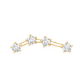 Moissanite Ear Climber Aquarius Earring