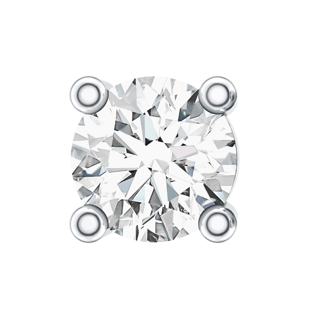 Dainty Moissanite Solitaire Conch Earring