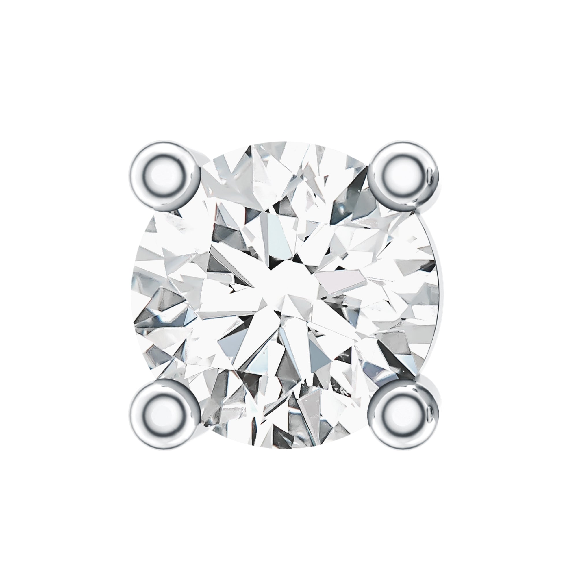 Dainty Moissanite Solitaire Conch Earring