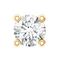 Dainty Moissanite Solitaire Conch Earring