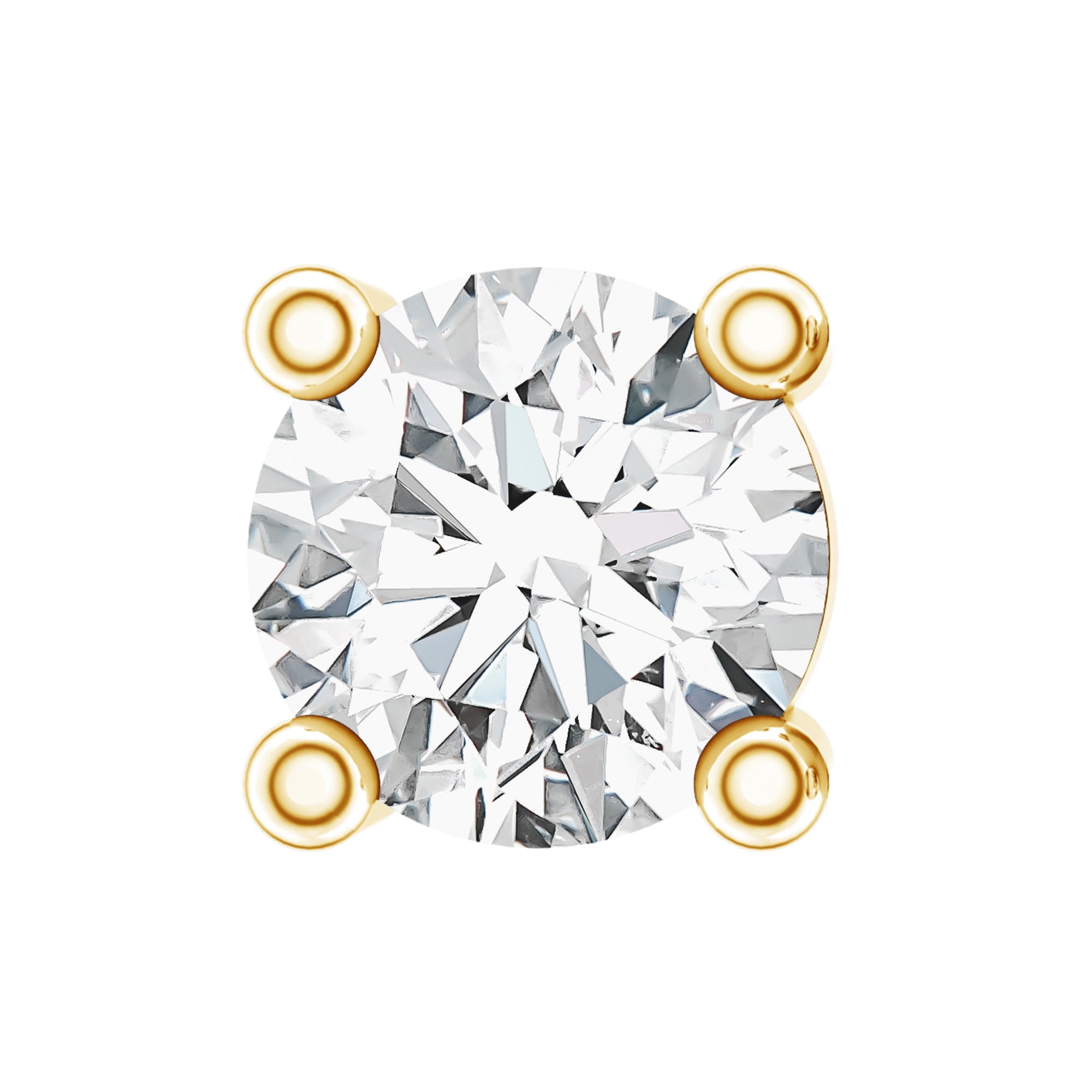 Dainty Moissanite Solitaire Conch Earring