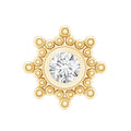 Minimal Diamond Cartilage Earring Stud with Flat Back