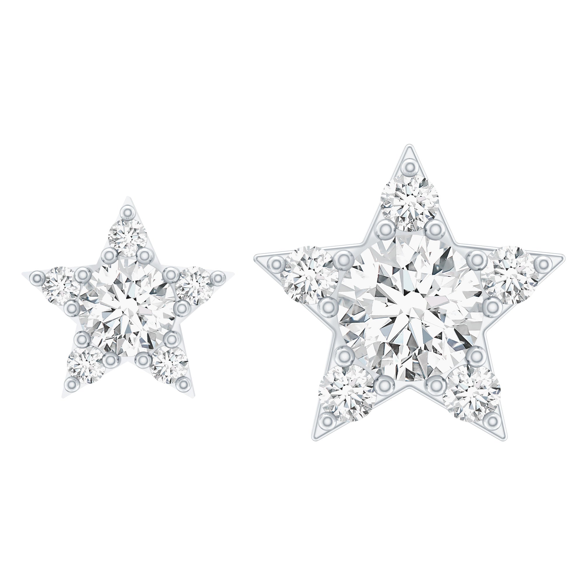 Minimalist Diamond Star Earring for Tragus Piercing