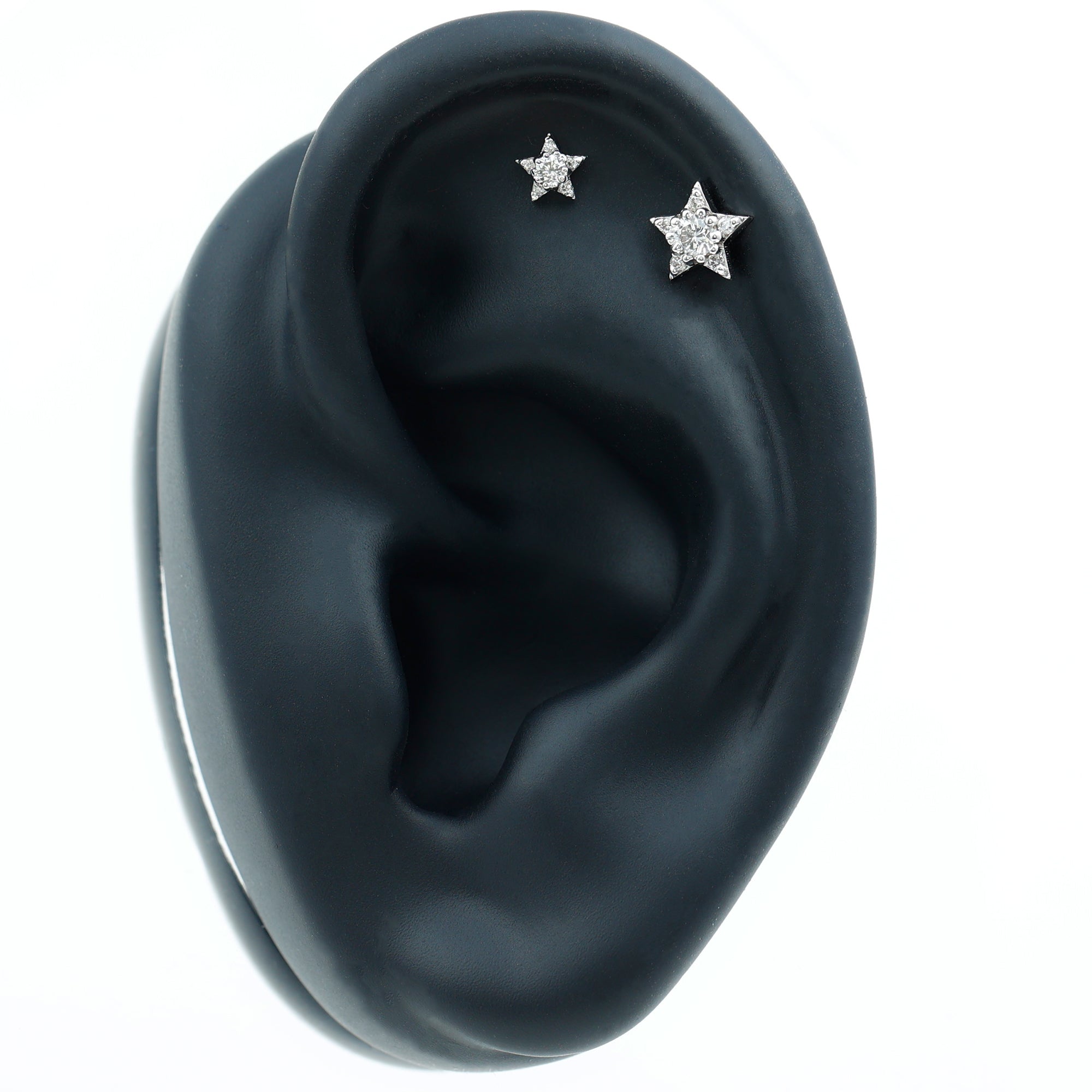 Minimalist Diamond Star Earring for Tragus Piercing