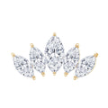Certified Marquise Cut Diamond Helix Earring for Women