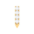 Natural Diamond Tiny Bar Tragus Earring