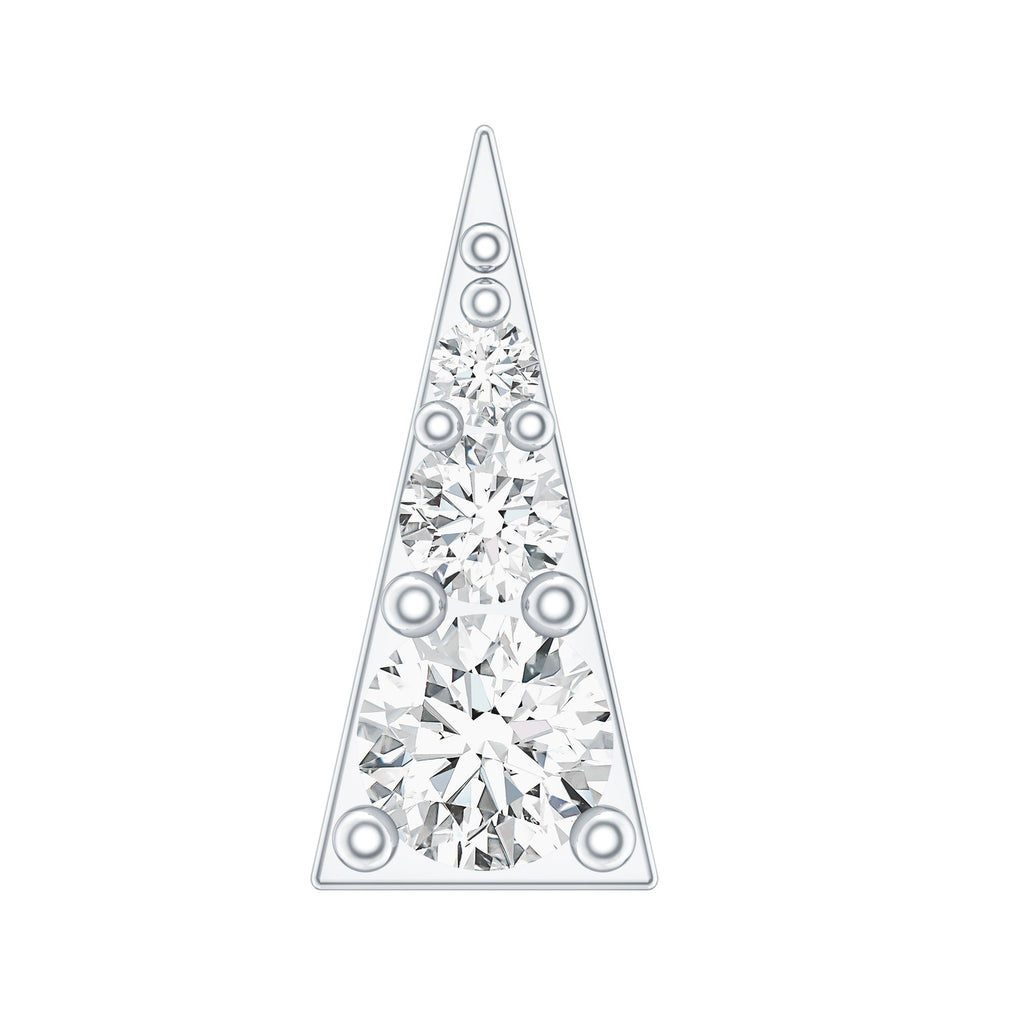 Dainty Diamond Triangle Tragus Earring