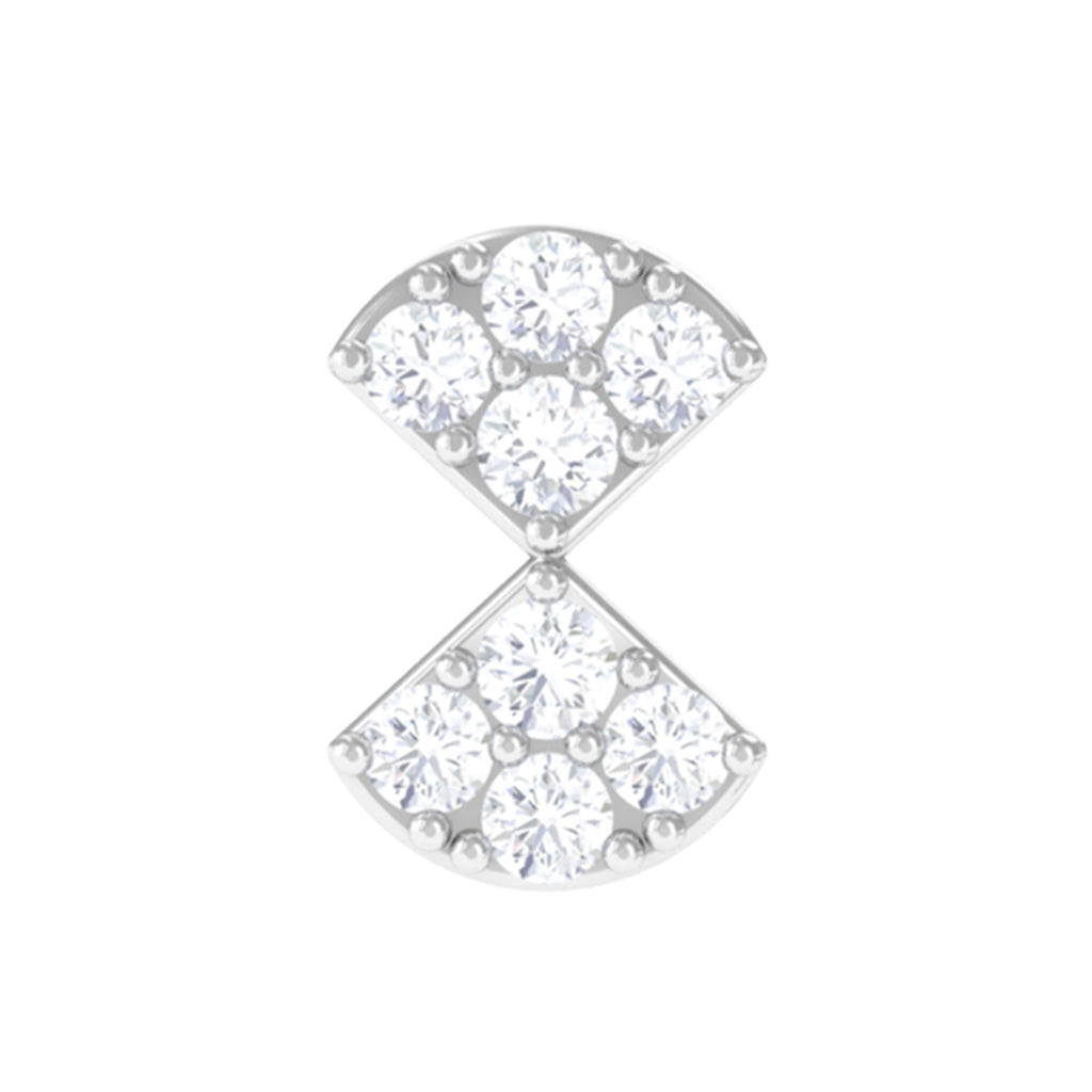 Genuine Diamond Bow Earring for Tragus Piercing