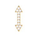 Natural Diamond Arrow Tragus Earring for Women