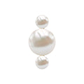 Round Freshwater Pearl Three Stone Cartilage Earring