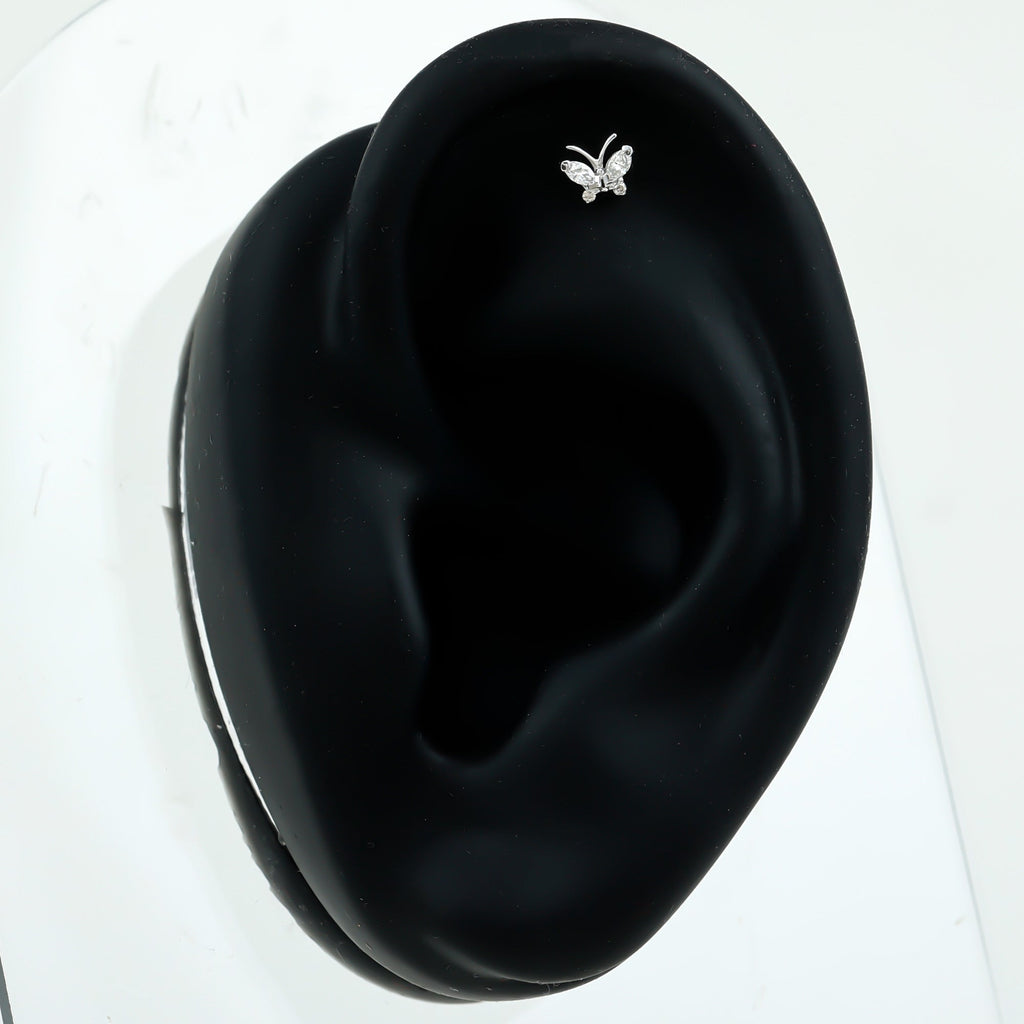 Marquise Moissanite Butterfly Cartilage Earring