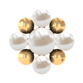 Real Freshwater Pearl and Beaded Flower Cartilage Earring