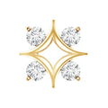Round Moissanite Star Earring for Helix Piercing