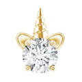 Cute Moissanite Unicorn Helix Earring for Women
