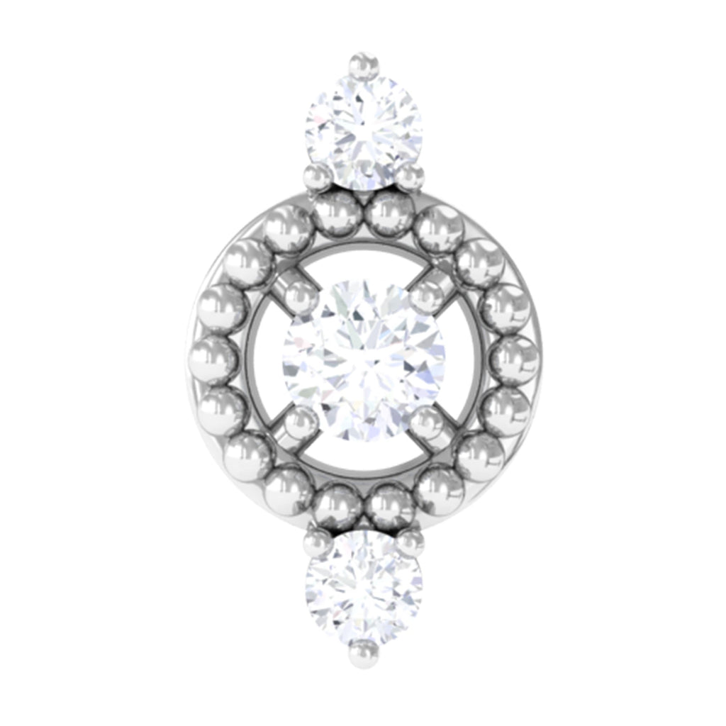 Unique Diamond Gothic Conch Earring for Women