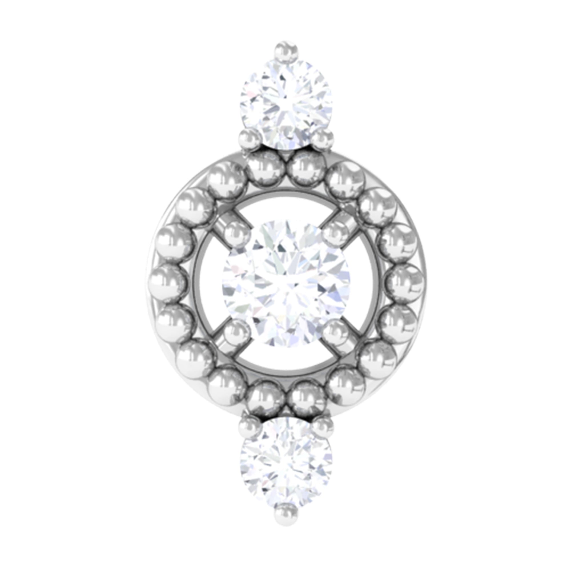 Unique Diamond Gothic Conch Earring for Women