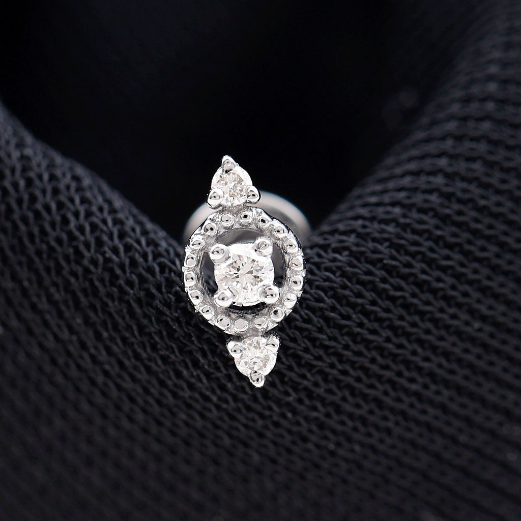 Unique Diamond Gothic Conch Earring for Women
