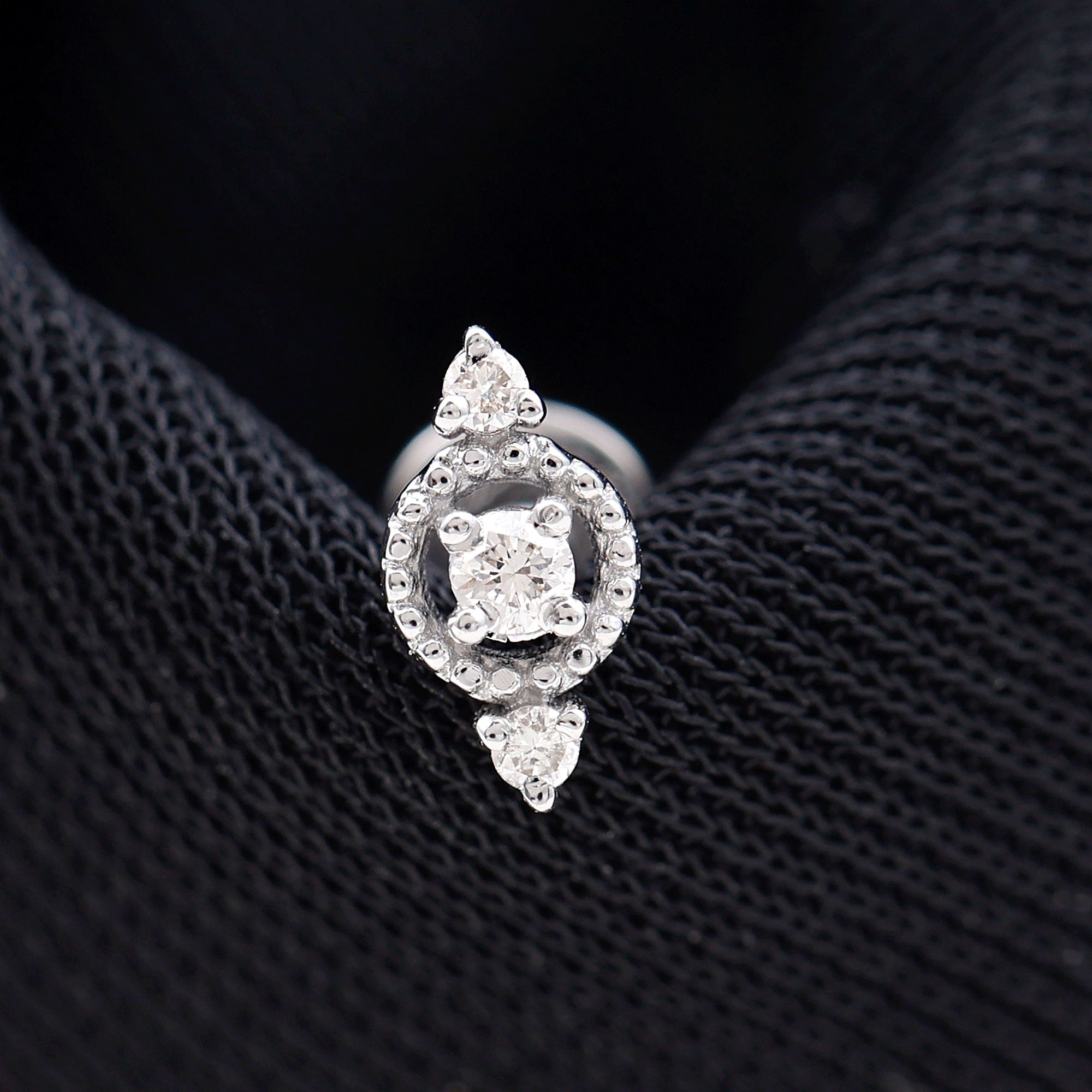 Unique Diamond Gothic Conch Earring for Women