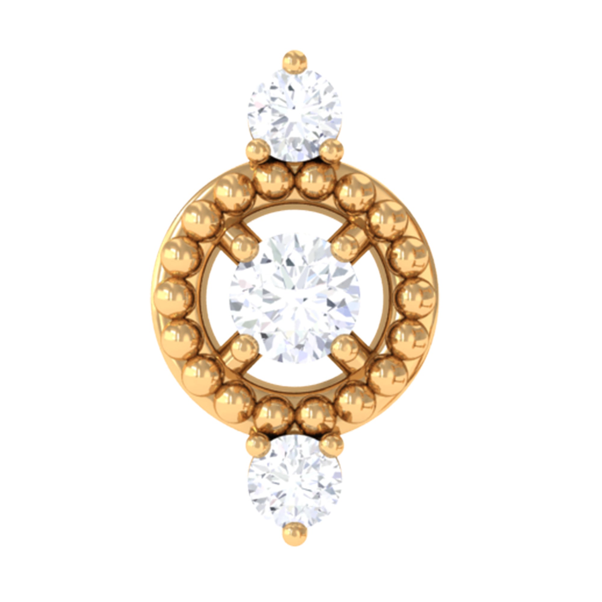 Unique Diamond Gothic Conch Earring for Women