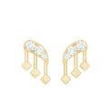Real Diamond Music Note Earring for Cartilage Piercing