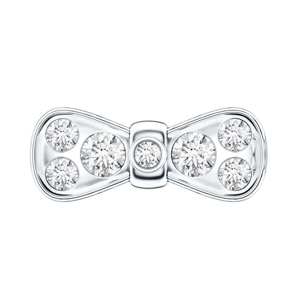 Moissanite Cute Bow Cartilage Earring with Certificate