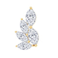Marquise Moissanite Cluster Earring for Helix Piercing