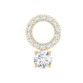 Certified Moissanite Open Circle Cartilage Earring for Women