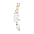 Certified Moissanite Designer Crawler Earring