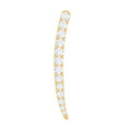Minimalist Moissanite Curved Climber Earring