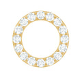 Minimal Moissanite Circle Helix Earring for Women