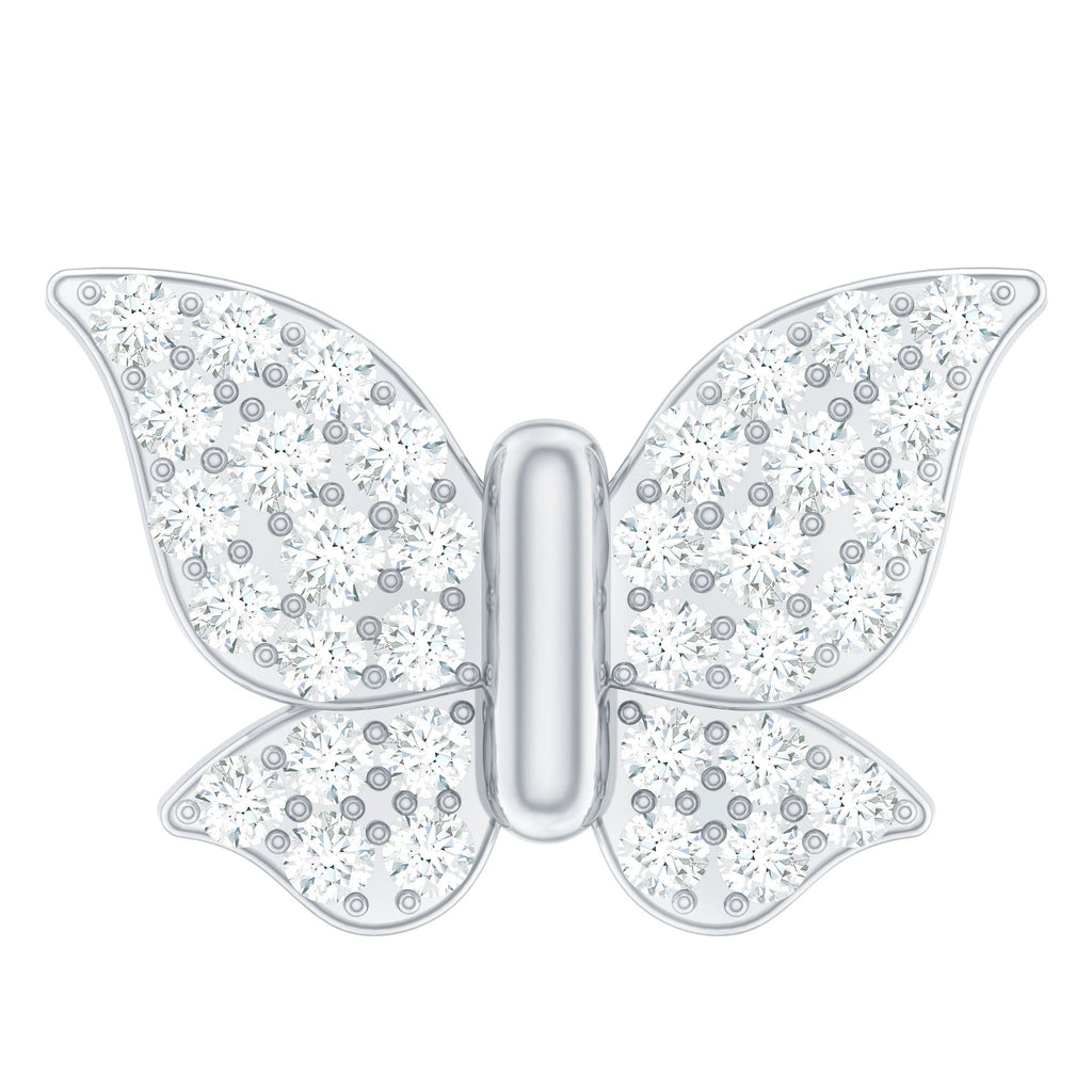 Exquisite Moissanite Butterfly Cartilage Earring