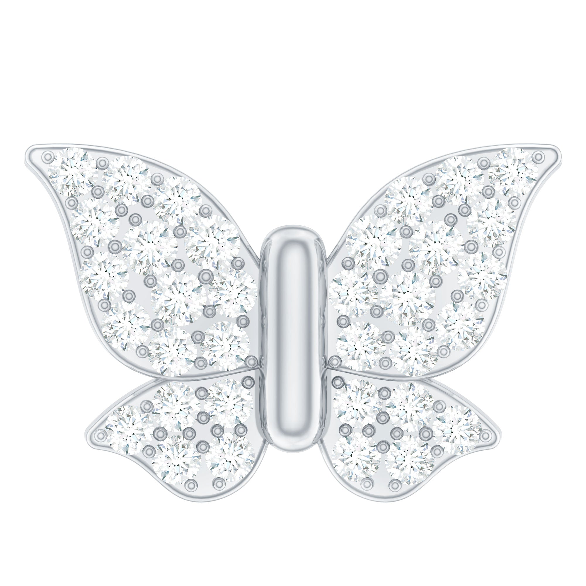 Exquisite Moissanite Butterfly Cartilage Earring