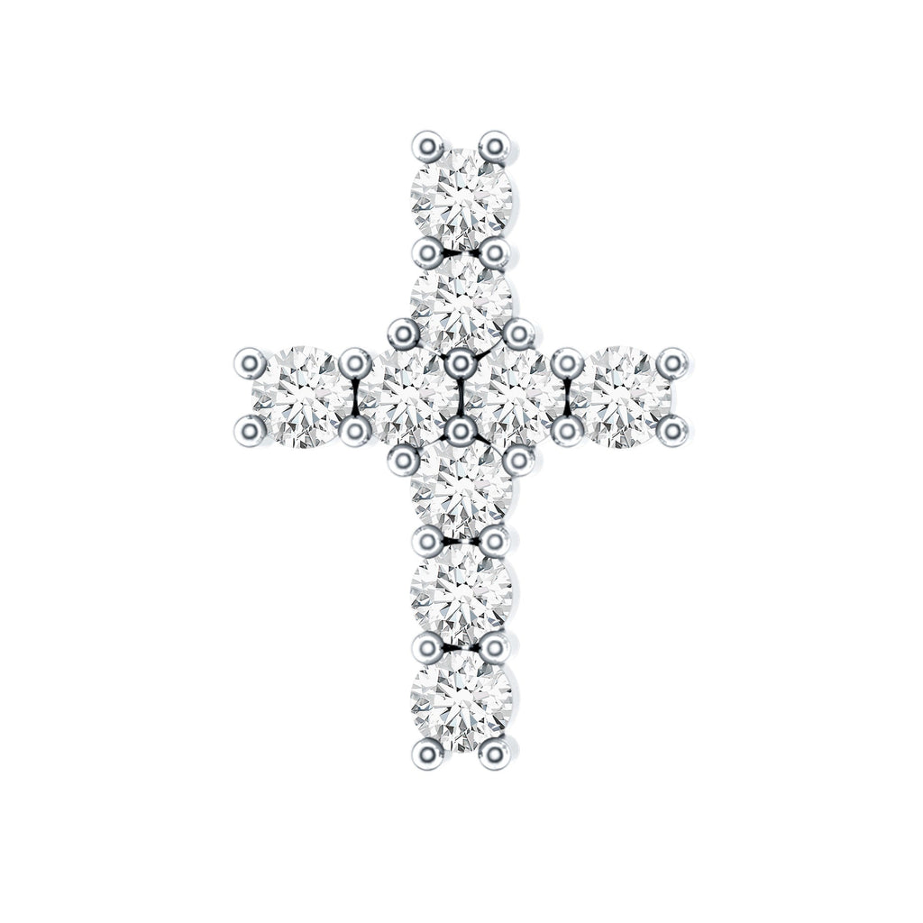 Minimalist Moissanite Cross Cartilage Earring