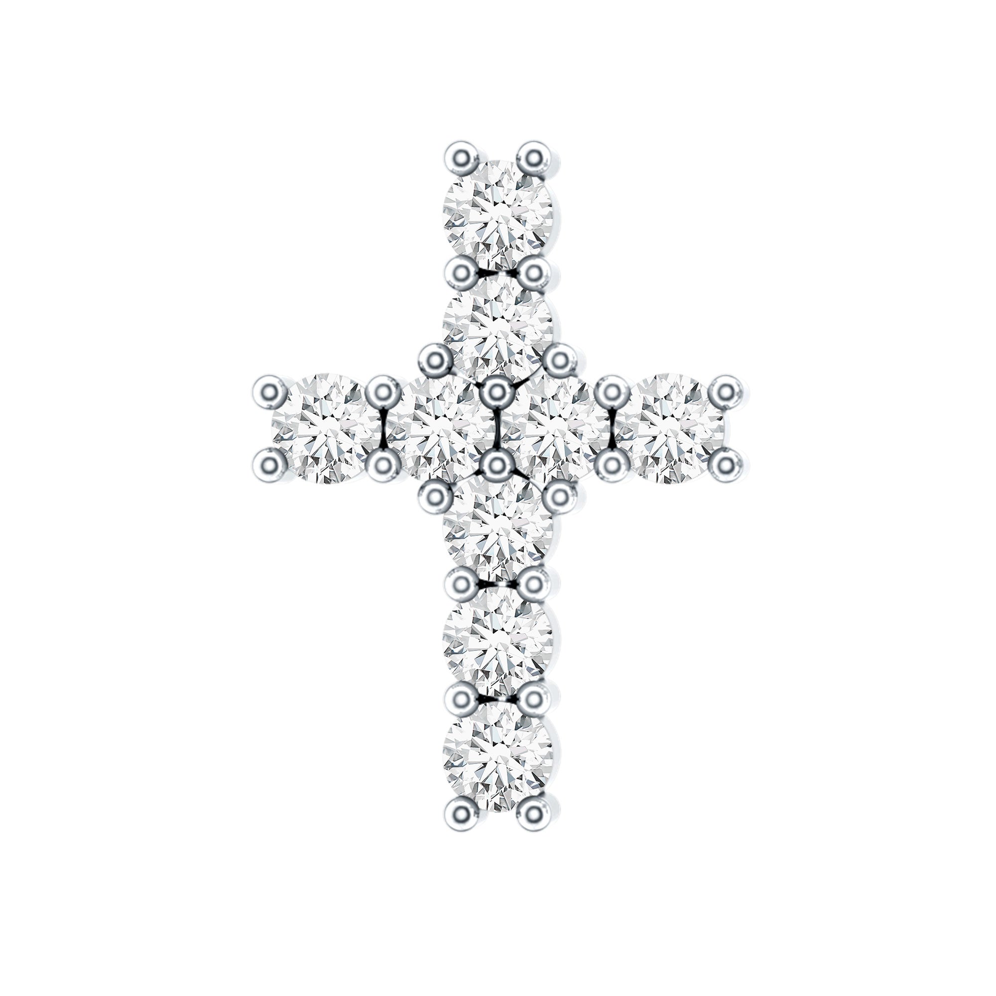 Minimalist Moissanite Cross Cartilage Earring