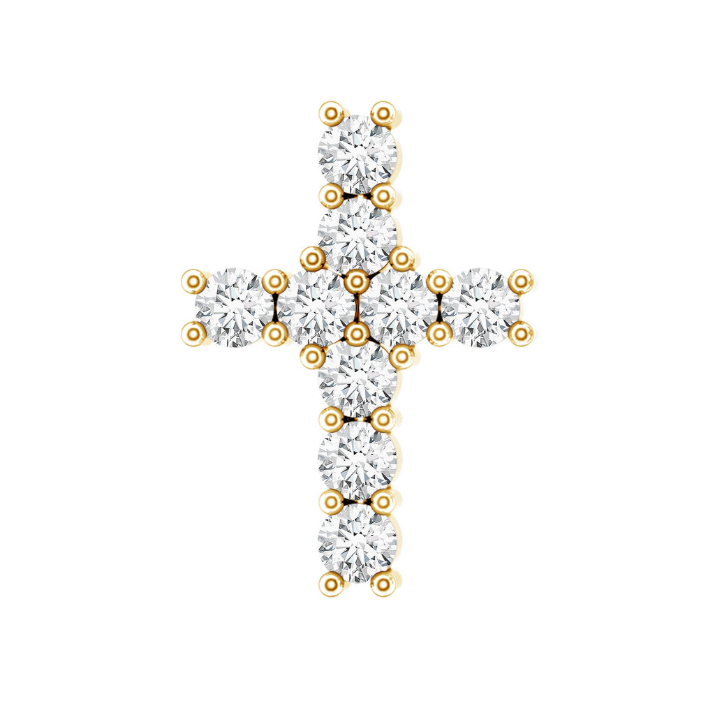 Minimalist Moissanite Cross Cartilage Earring