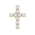 Minimalist Moissanite Cross Cartilage Earring
