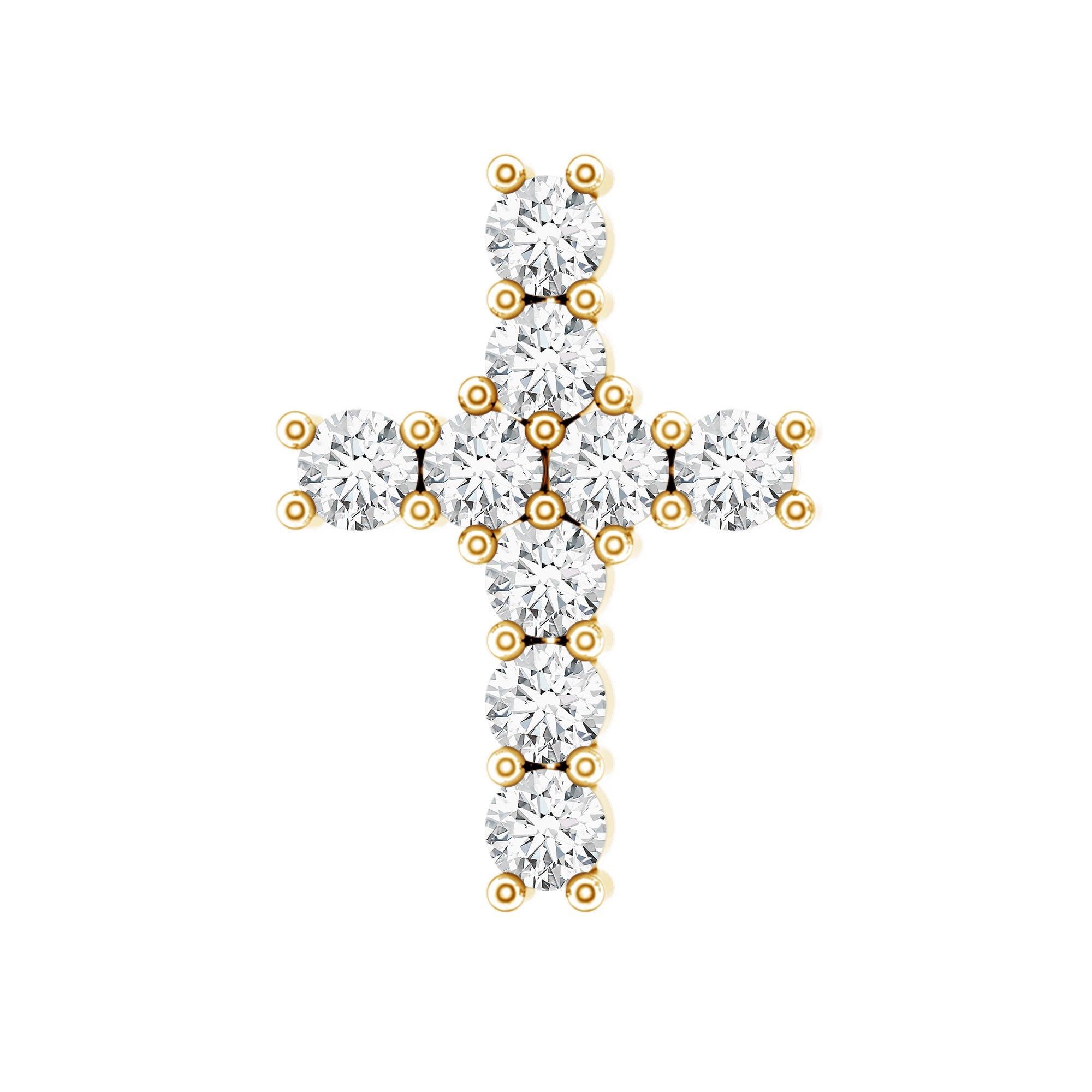 Minimalist Moissanite Cross Cartilage Earring